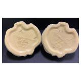 C3 - Pair of Vintage Roseville Pottery Ming Tree Candle Holders