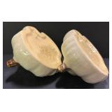 C3 - Pair of Vintage Roseville Pottery Ming Tree Candle Holders