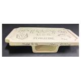 C3 - Vintage McCoy Floraline Pottery Planter & Dealer Sign Plaque Mixed Lot