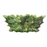 C4 - Vintage Green Ceramic Leaf Planters (Set of 2)