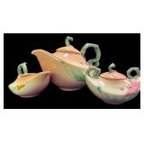 C2 - Vintage Hull Pottery Woodland 3-piece Tea Set (Lot of 3)