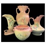 C1 - Vintage Hull Art Pottery Wildflower Vase Set (Lot of 4)