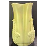 F2 - Vintage Red Wing Pottery Leaf Vase 8.5" Tall