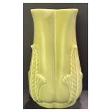 F2 - Vintage Red Wing Pottery Leaf Vase 8.5" Tall