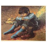 W - Jim Daly the Early Bird Framed Print