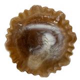 D1 - Vintage Imperial Glass Company Caramel Slag Glass Dutch Windmill Bowls 8" Pair