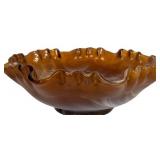 D1 - Vintage Imperial Glass Company Caramel Slag Glass Dutch Windmill Bowls 8" Pair