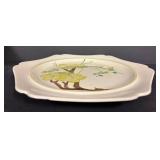 D1 - Vintage Red Wing Pottery Dynasty Plum Blossom Yellow Platter & Cornucopia Holder Mixed Lot