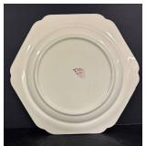 D1 - Vintage Red Wing Pottery Dynasty Plum Blossom Yellow Platter & Cornucopia Holder Mixed Lot