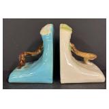 D3 - Vintage 1948 Roseville Pottery Ming Tree Bookends