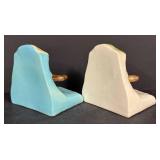 D3 - Vintage 1948 Roseville Pottery Ming Tree Bookends