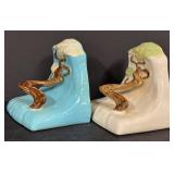 D3 - Vintage 1948 Roseville Pottery Ming Tree Bookends