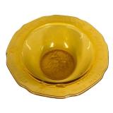 D3 - Vintage Indiana Glass Mother Goose Amber Glass Nursery Rhyme Set