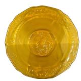 D3 - Vintage Indiana Glass Mother Goose Amber Glass Nursery Rhyme Set