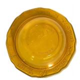 D3 - Vintage Indiana Glass Mother Goose Amber Glass Nursery Rhyme Set