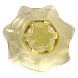 D4 - Vintage Cambridge Glass Yellow Ruffled Bowl