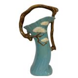 G6 - Vintage Roseville Ming Tree Basket Vase 510-14