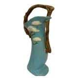 G6 - Vintage Roseville Ming Tree Basket Vase 510-14