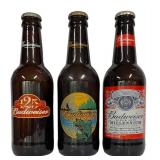 W - Budweiser Collectible Glass Bottles (Lot of 3)