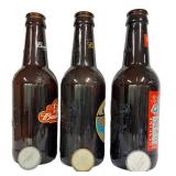 W - Budweiser Collectible Glass Bottles (Lot of 3)
