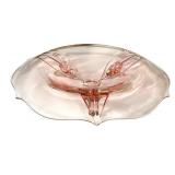 D5 - Vintage Lancaster Glass Co. Pink Console Bowl 13"