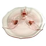 D5 - Vintage Lancaster Glass Co. Pink Console Bowl 13"