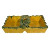 D4 - Vintage McCoy Bamboo Centerpiece Planter With Candle Holder