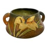 D5 - Vintage Roseville Pottery Zephyr Lily Tea Set in Siena