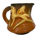 D5 - Vintage Roseville Pottery Zephyr Lily Tea Set in Siena