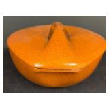 E5 - Vintage Raymor Roseville Pottery Casserole Dish With Cover 183-11