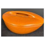 E5 - Vintage Raymor Roseville Pottery Casserole Dish With Cover 183-11