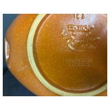E5 - Vintage Raymor Roseville Pottery Casserole Dish With Cover 183-11