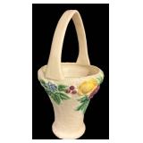 E6 - Antique Roseville Rozane 1917 Art Pottery Basket