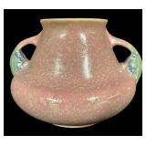 E5 - Vintage Roseville Tuscany Vase With Leaves #341-5