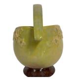H3 - Vintage Roseville Pottery Windcraft Basket 208-5