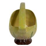 H3 - Vintage Roseville Pottery Windcraft Basket 208-5