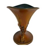 H3 - Vintage Roseville Pottery Pine Cone Cornucopia #128-8