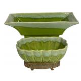 H3 - Vintage Roseville Pasadena Planters L-12 & L-34 (Lot of 2)