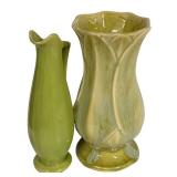 H4 - Vintage McCoy Pitcher & Usa 595 Vase Mixed Lot
