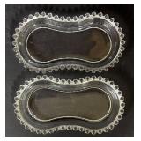H6 - Vintage Candlewick Imperial Relish Dish & Ladle Set