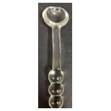 H6 - Vintage Candlewick Imperial Relish Dish & Ladle Set