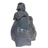 H6 - Vintage Red Wing Pottery Thou Shall Not Steal Cookie Jar 1941