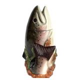 H6 - Vintage Big Sky Carvers Trout Whimsy Cookie Jar by R.u. Finney