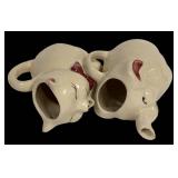 H6 - Vintage Shawnee Pottery Cat & Elephant Creamers (Lot of 2)