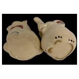 H6 - Vintage Shawnee Pottery Cat & Elephant Creamers (Lot of 2)