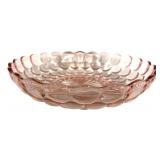 H6 - Vintage Anchor Hocking Pink Depression Glass Sherbet Plate & Bowl (Lot of 2)