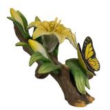 H6 - Vintage Mario Bernini Seymore Mann Butterfly Floral Porcelain Figurine