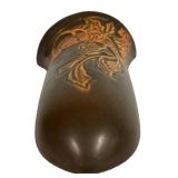 E5 - Vintage Roseville Rosecraft Panel Wall Pocket Vase