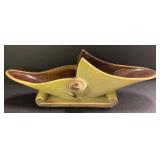 Vintage Hull Pottery Giraffe Vase & Parchment and Pine Console Bowl