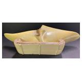 Vintage Hull Pottery Giraffe Vase & Parchment and Pine Console Bowl